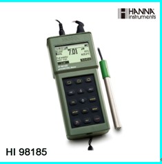 ����-�߾��ȷ�ˮ��pH/ORP/ISE/�¶Ȳⶨ�� �ͺ�:HANNA HI98185 ��ţ�M383